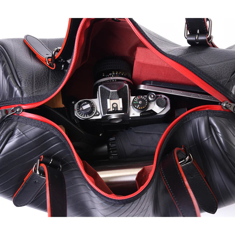 ボストンバッグwaterproof-レッド-2066【アウトレット製品】