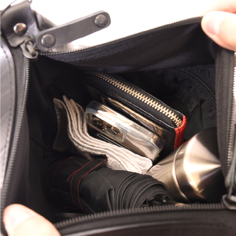 2WAYバケットバッグ-ブラック-1121【アウトレット製品】