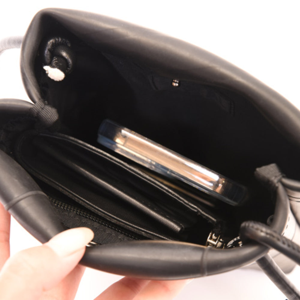 レザーコード ショルダーバッグ -2074【アウトレット製品】