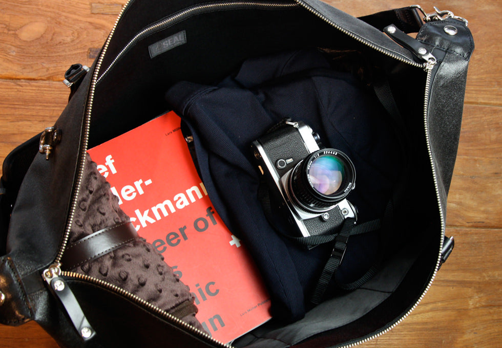 森野帆布コラボ/トラベルボストンバッグ Lサイズ-ブラック-2062【アウトレット製品】