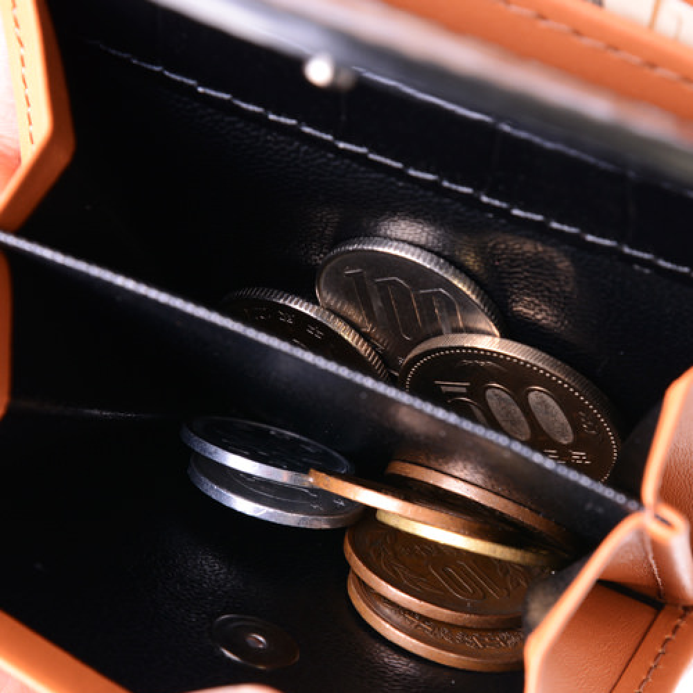 二つ折り財布-クロコ-1085【アウトレット製品】