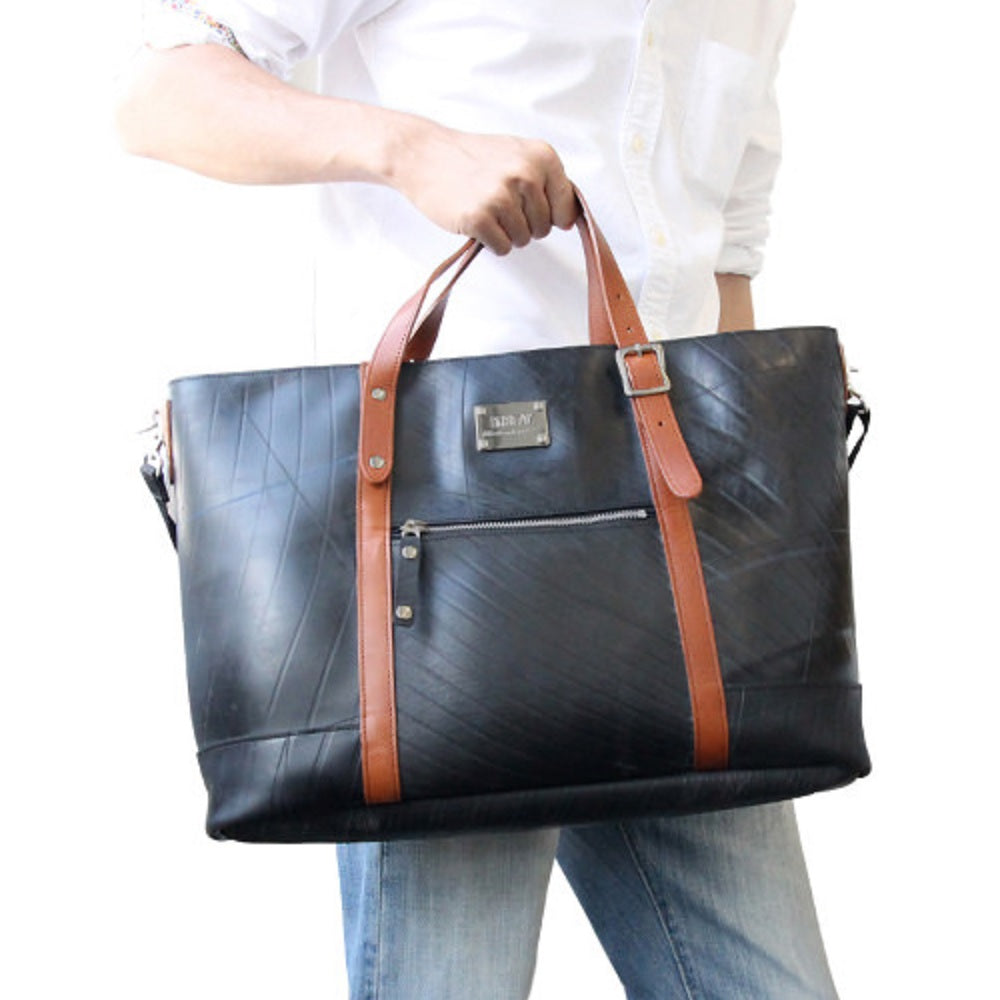 デザイナーズビジネスバッグｰプレミアムブラック-2096【アウトレット製品】