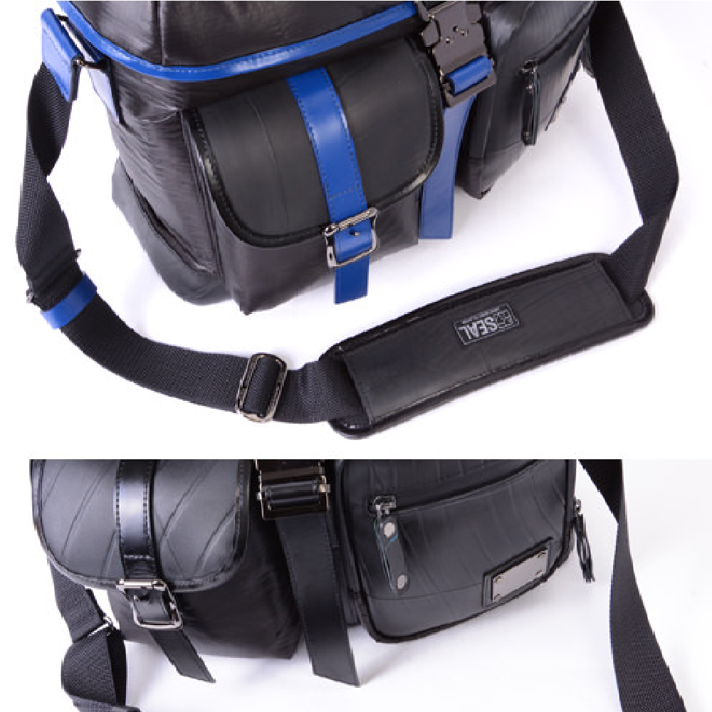 藤倉航装コラボ／メッセンジャーバッグ AIR MODEL-ブルー-2100【アウトレット製品】