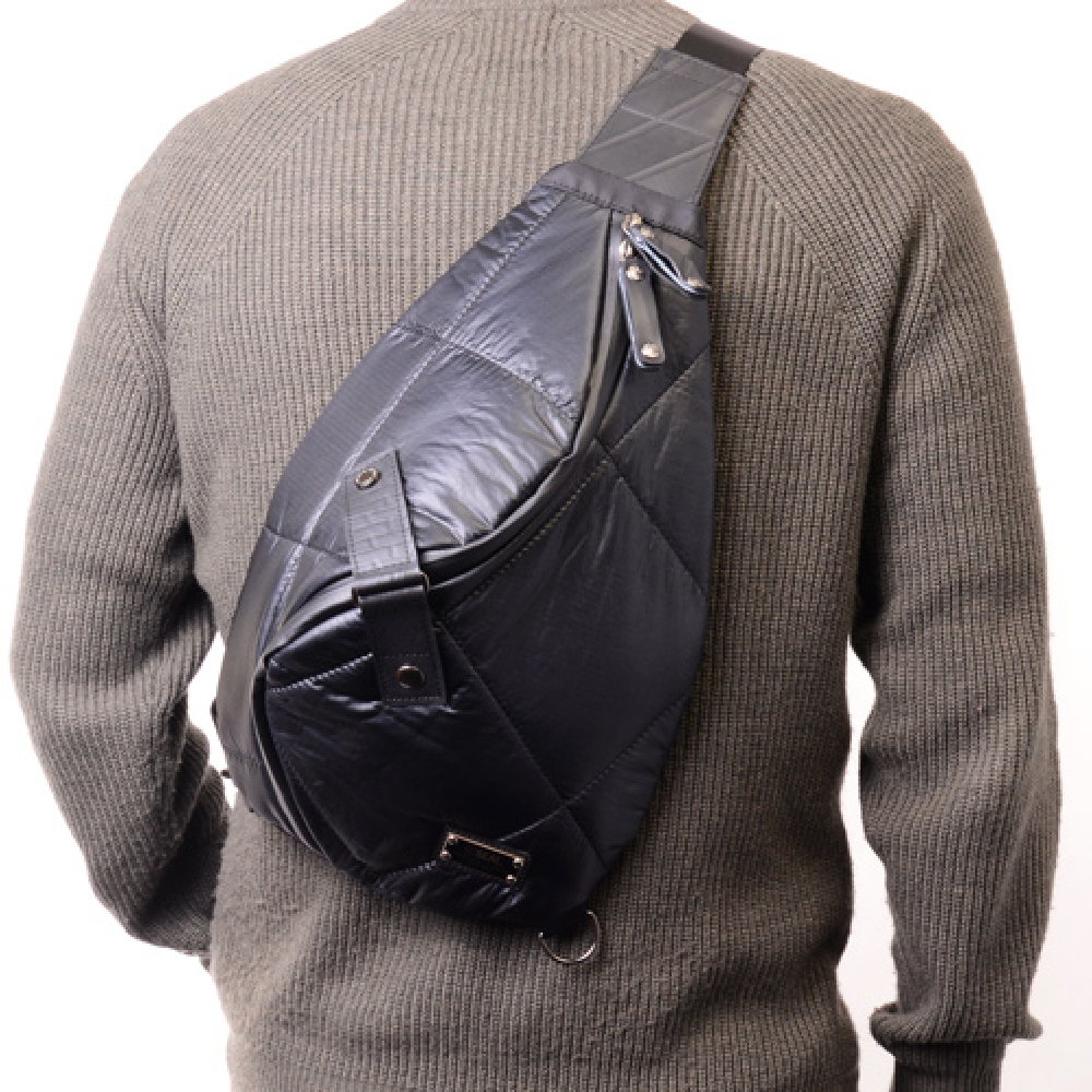 藤倉航装コラボ／ワンショルダーバッグspiral AIR MODEL-ブラック-1188【アウトレット製品】