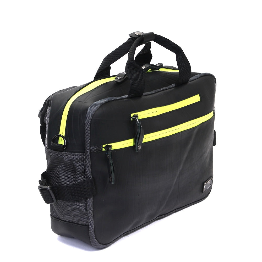 スリングビジネスバッグ-グリーンイエロー-1176【アウトレット製品】