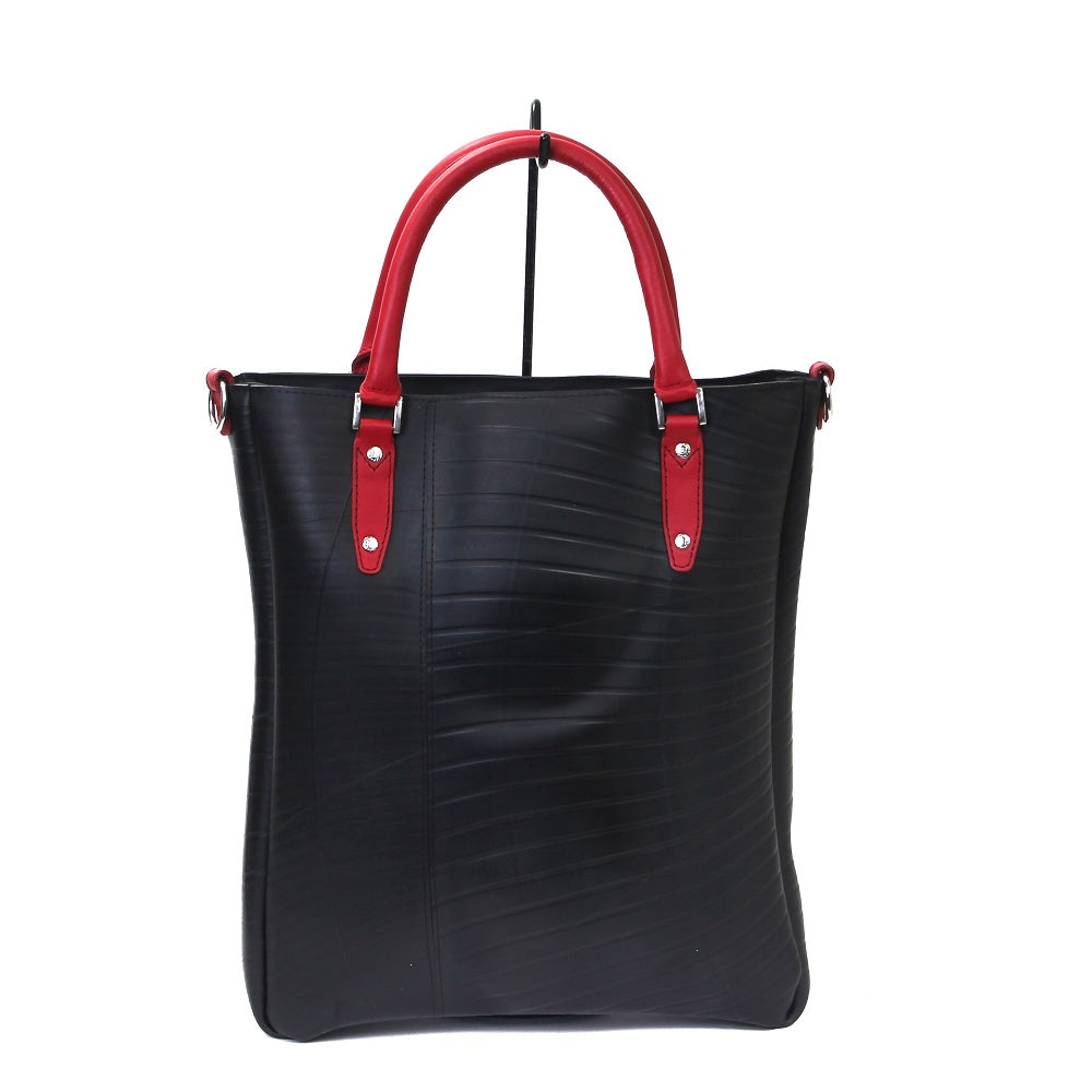 バーティカルトートバッグ-レッド-1177【アウトレット製品】