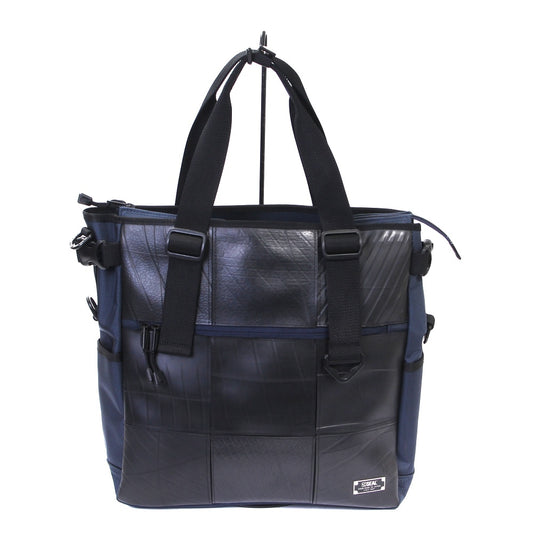 モザイクトートバッグ-ネイビー-1179【アウトレット製品】