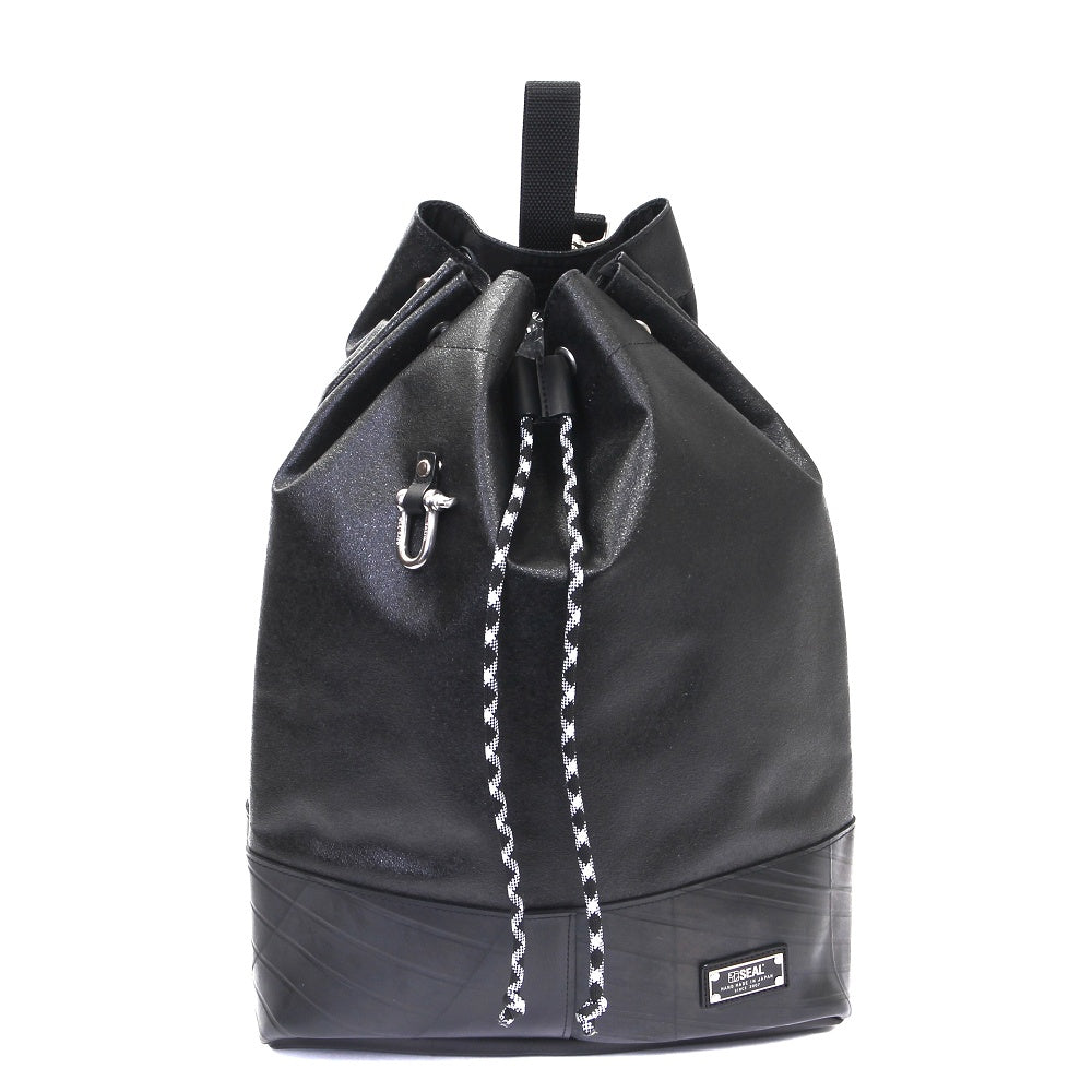 森野帆布コラボ／クロスボディリュックバッグ-ブラック-1189【アウトレット製品】