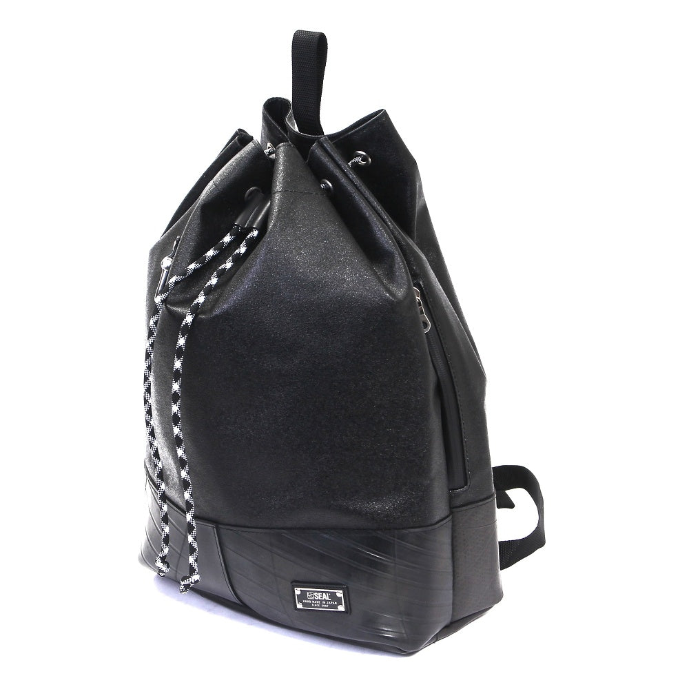 森野帆布コラボ／クロスボディリュックバッグ-ブラック-1189【アウトレット製品】