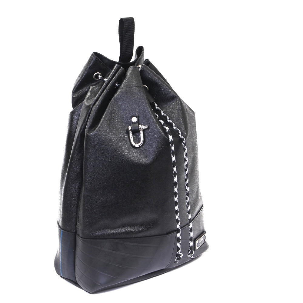 森野帆布コラボ／クロスボディリュックバッグ-ブラック-1189【アウトレット製品】