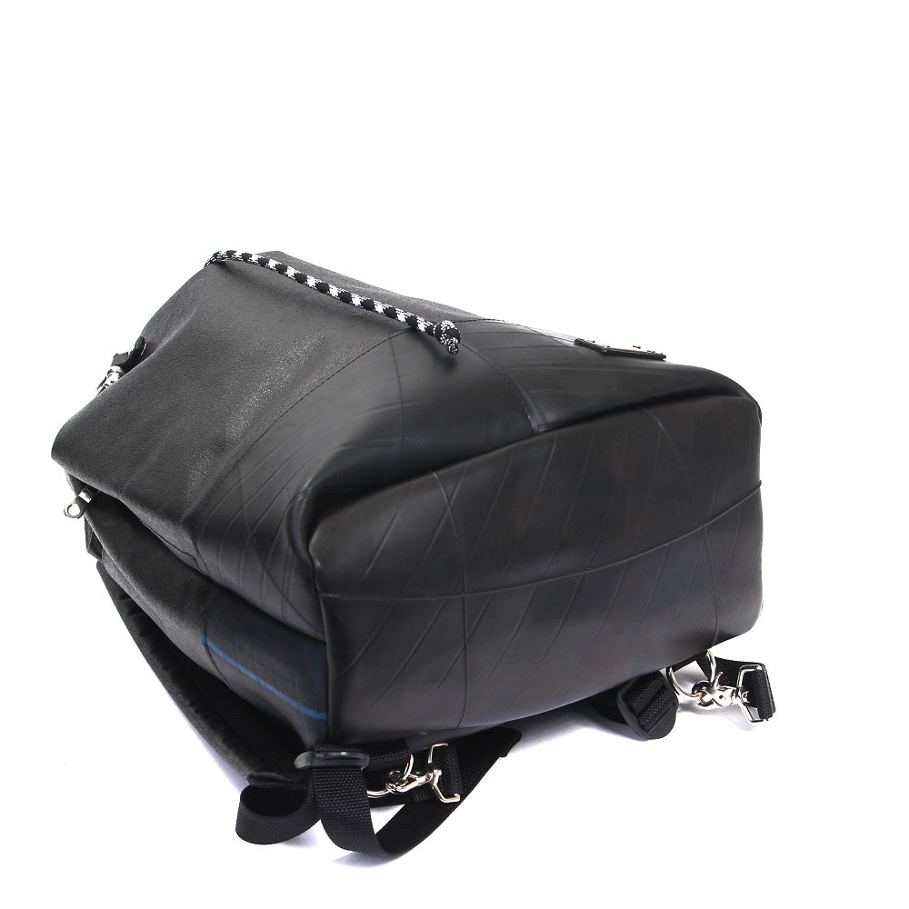 森野帆布コラボ／クロスボディリュックバッグ-ブラック-1189【アウトレット製品】