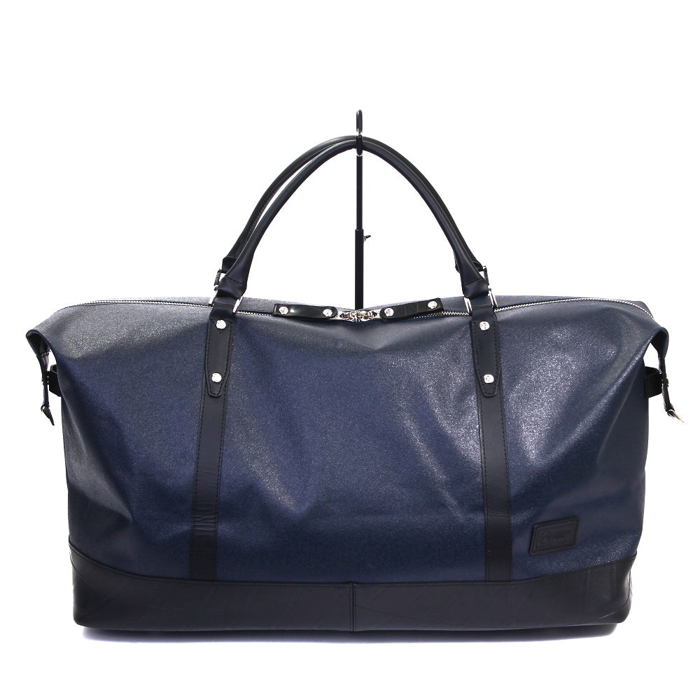 森野帆布コラボ／トラベルボストンバッグ Lサイズ-ネイビー-2065【アウトレット製品】