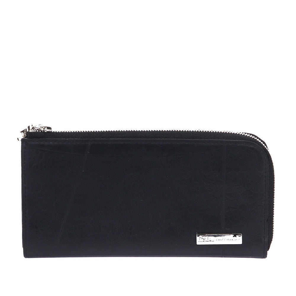 L字ファスナーロングウォレット-ブラック-2079【アウトレット製品】