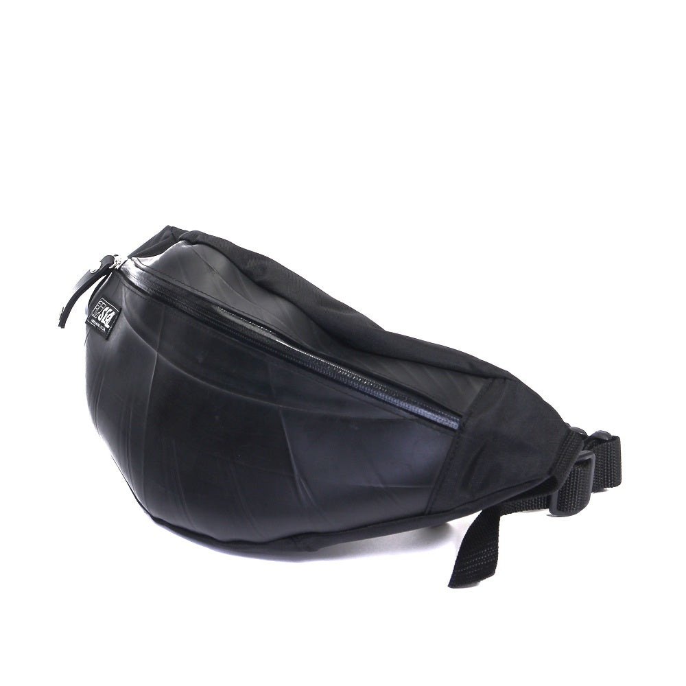 ウエストボディバッグwaterproof-ブラック-2084【アウトレット製品】