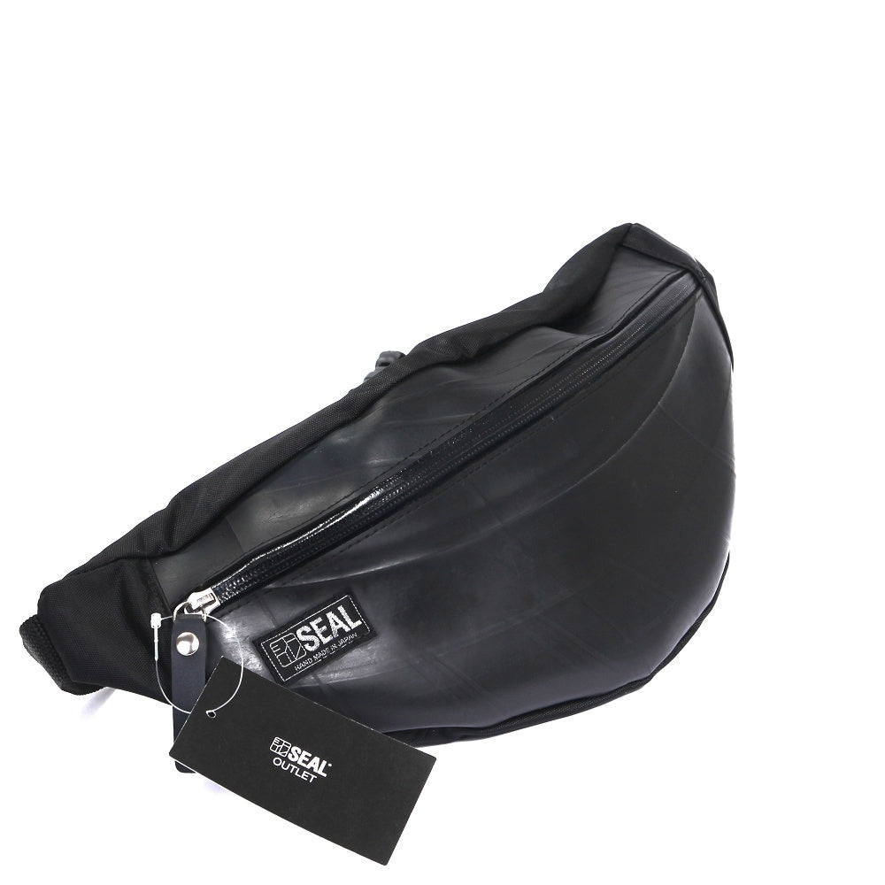 ウエストボディバッグwaterproof-ブラック-2084【アウトレット製品】