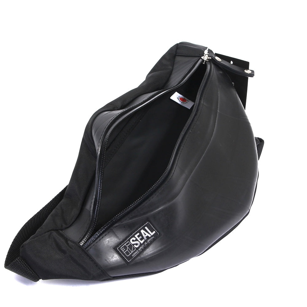 ウエストボディバッグwaterproof-ブラック-2084【アウトレット製品】