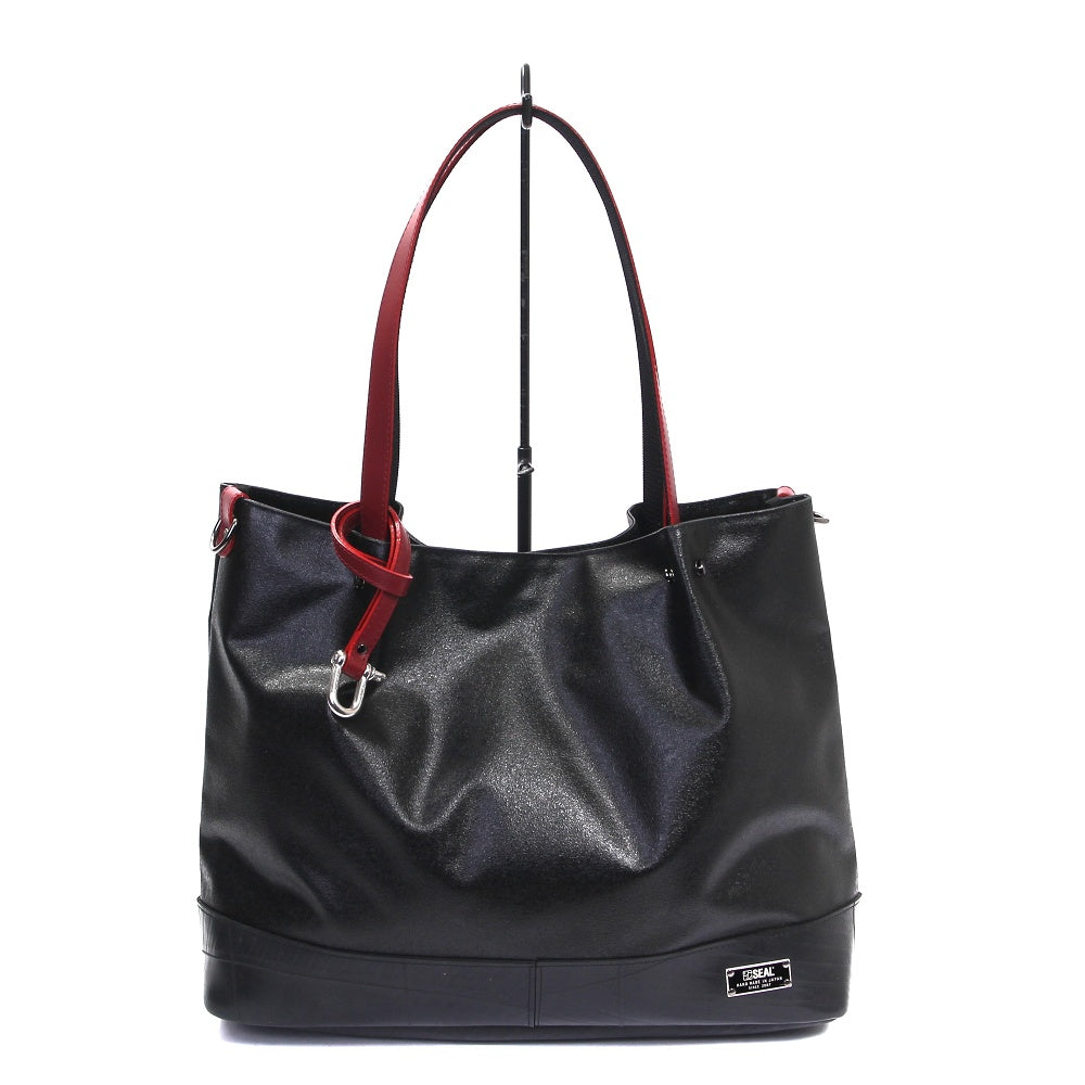 森野帆布コラボ/プレーントートバッグ -レッド-2110【アウトレット製品】