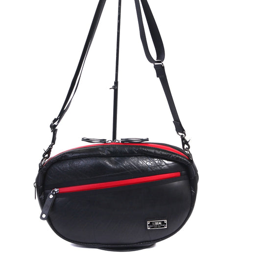 藤倉航装コラボ／ショルダーバッグ エクスパンダブル AIR MODEL-レッド-2112【アウトレット製品】