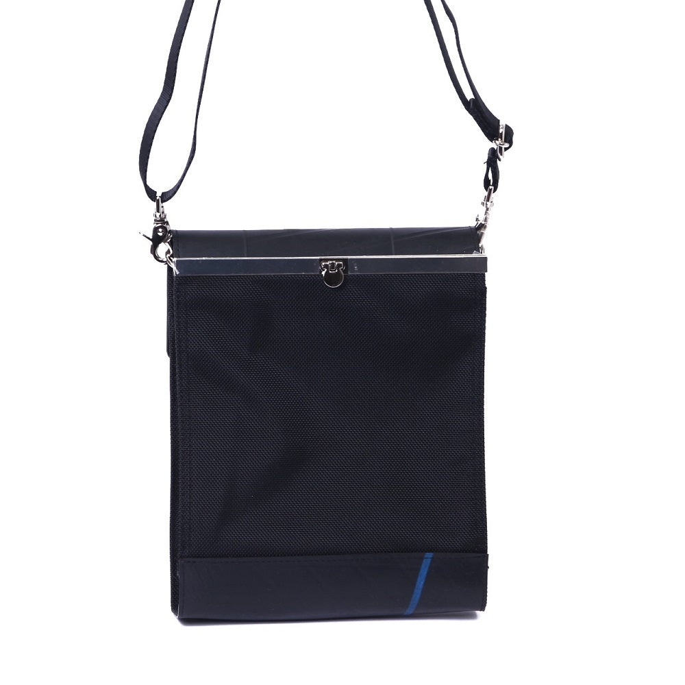 キスロックスクエアショルダーバッグ-ブラック-2072【アウトレット製品】