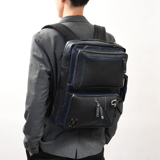 森野帆布コラボ/3WAYビジネスバッグ-ネイビー-2151【アウトレット製品】