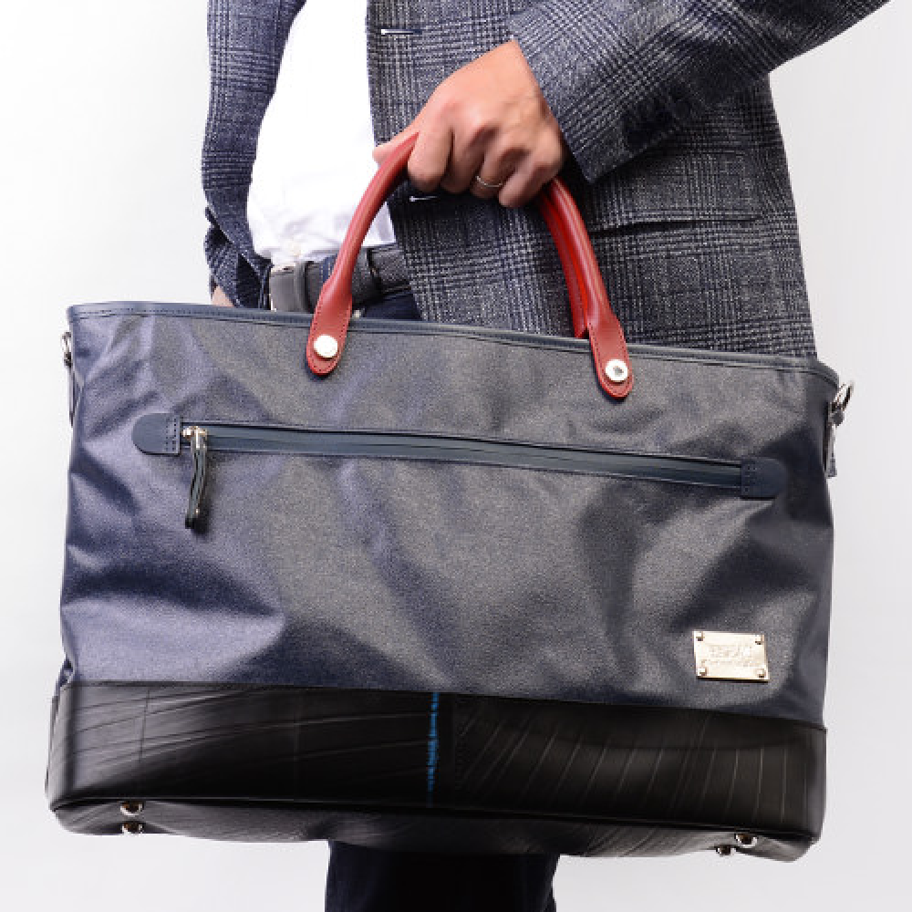 森野帆布コラボ／ビジネスバッグWEAR-ネイビー-2105【アウトレット製品】