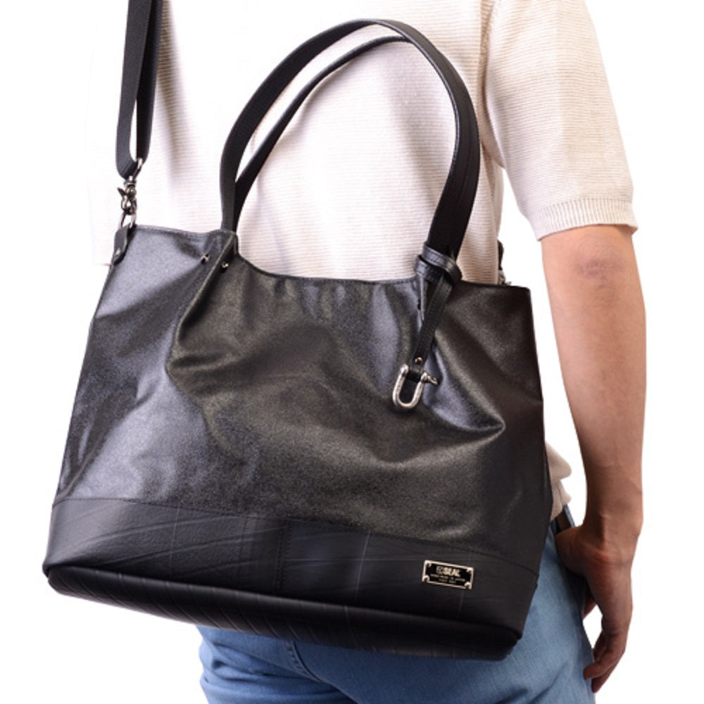 森野帆布コラボ/プレーントートバッグ -ブラック-2107【アウトレット製品】