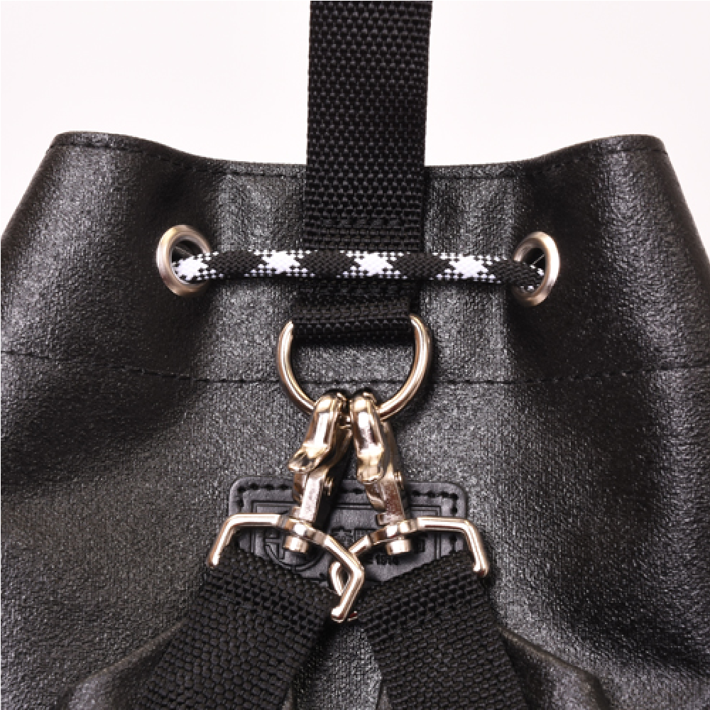 森野帆布コラボ／クロスボディリュックバッグ-ブラック-1189【アウトレット製品】