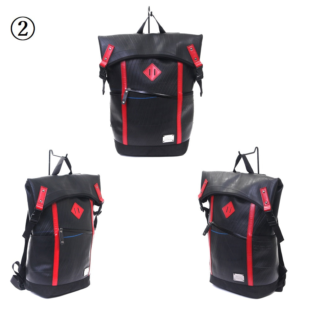 デザイナーズバックパック-レッド-2148【アウトレット製品】