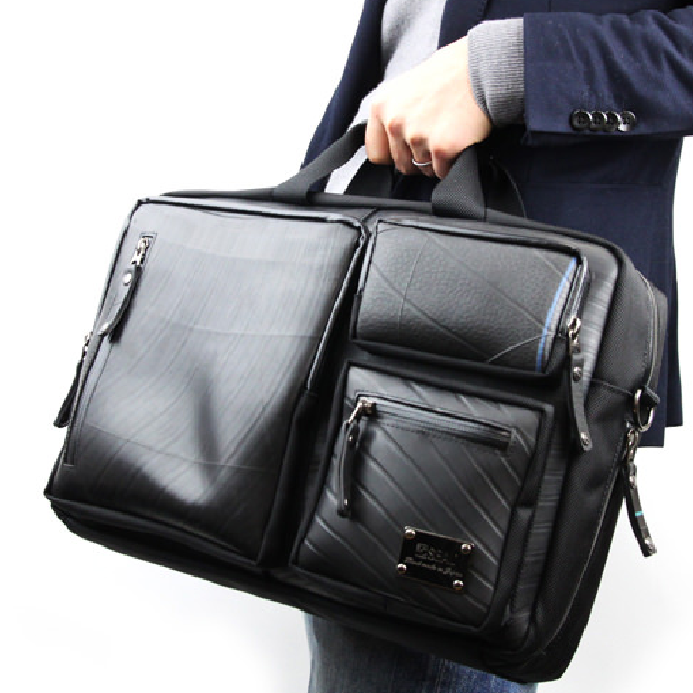 モバイラーズビジネスバッグ-ブラックレッド-2092【アウトレット製品】