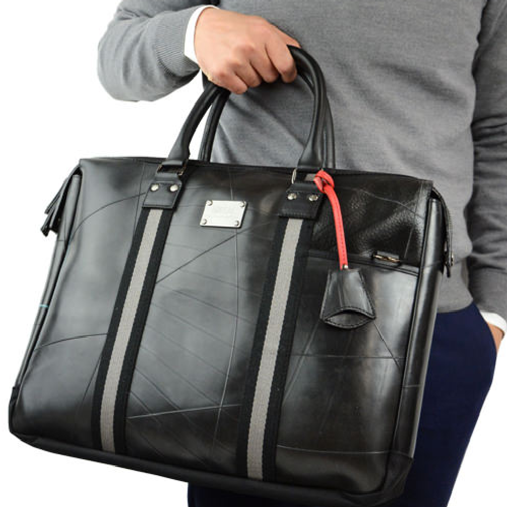 ストライプビジネスバッグ PREMIUM EDITION-ストライプレッド-2097【アウトレット製品】