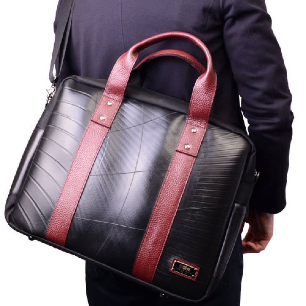 プレーンビジネスバッグ-ボルドー-2098【アウトレット製品】