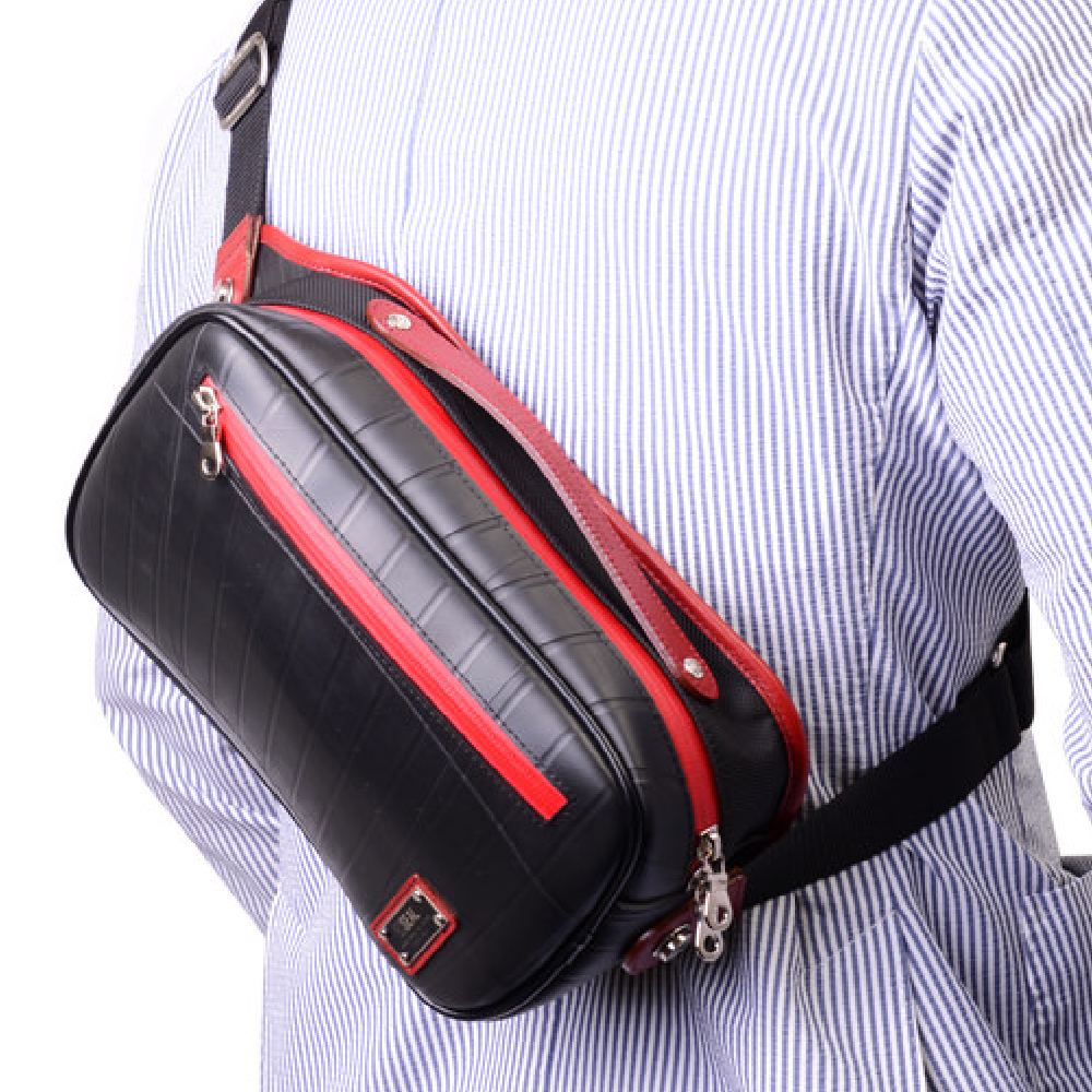 ショルダーボディバッグ-レッド-2078【アウトレット製品】