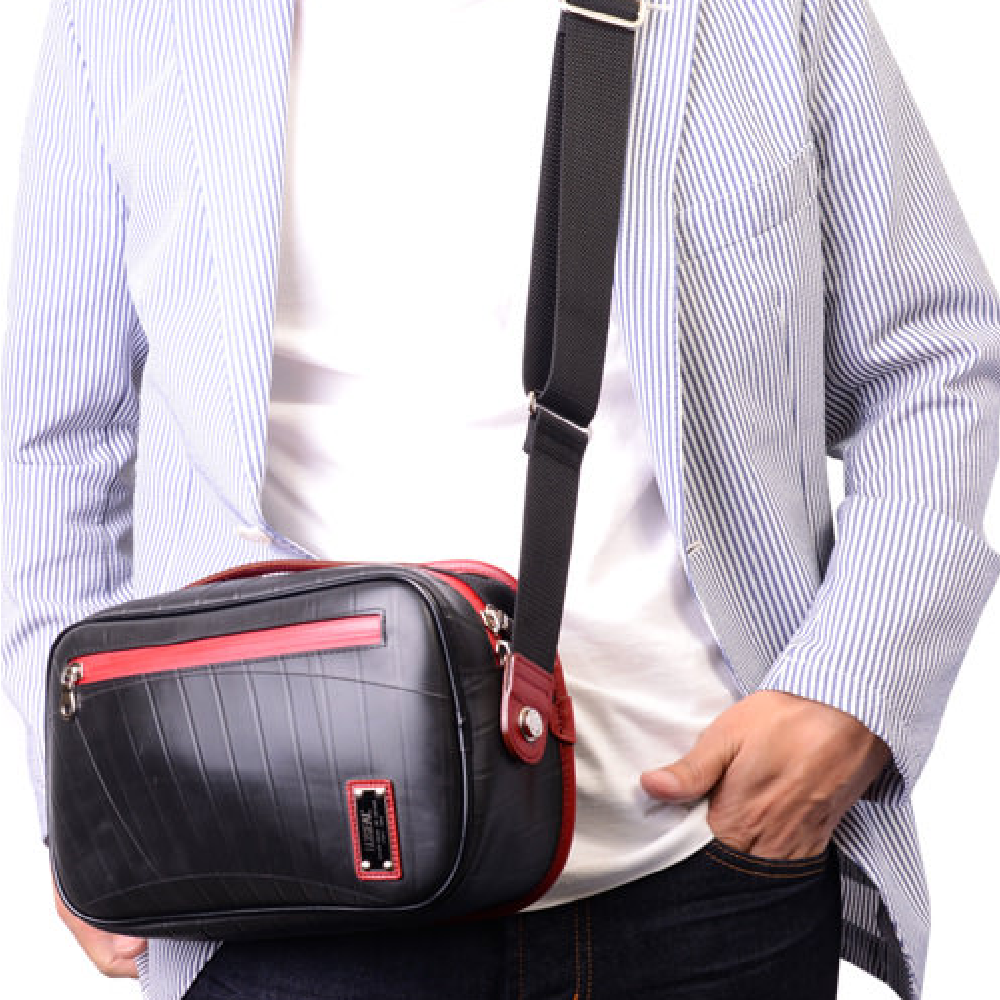 ショルダーボディバッグ-レッド-2078【アウトレット製品】