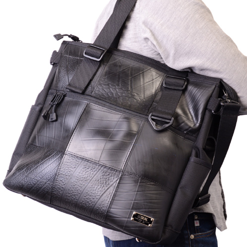 モザイクトートバッグ-ネイビー-1179【アウトレット製品】