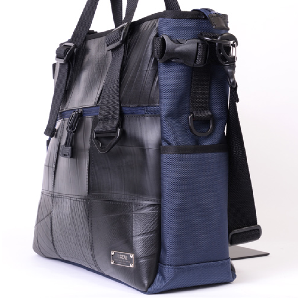 モザイクトートバッグ-ネイビー-1179【アウトレット製品】