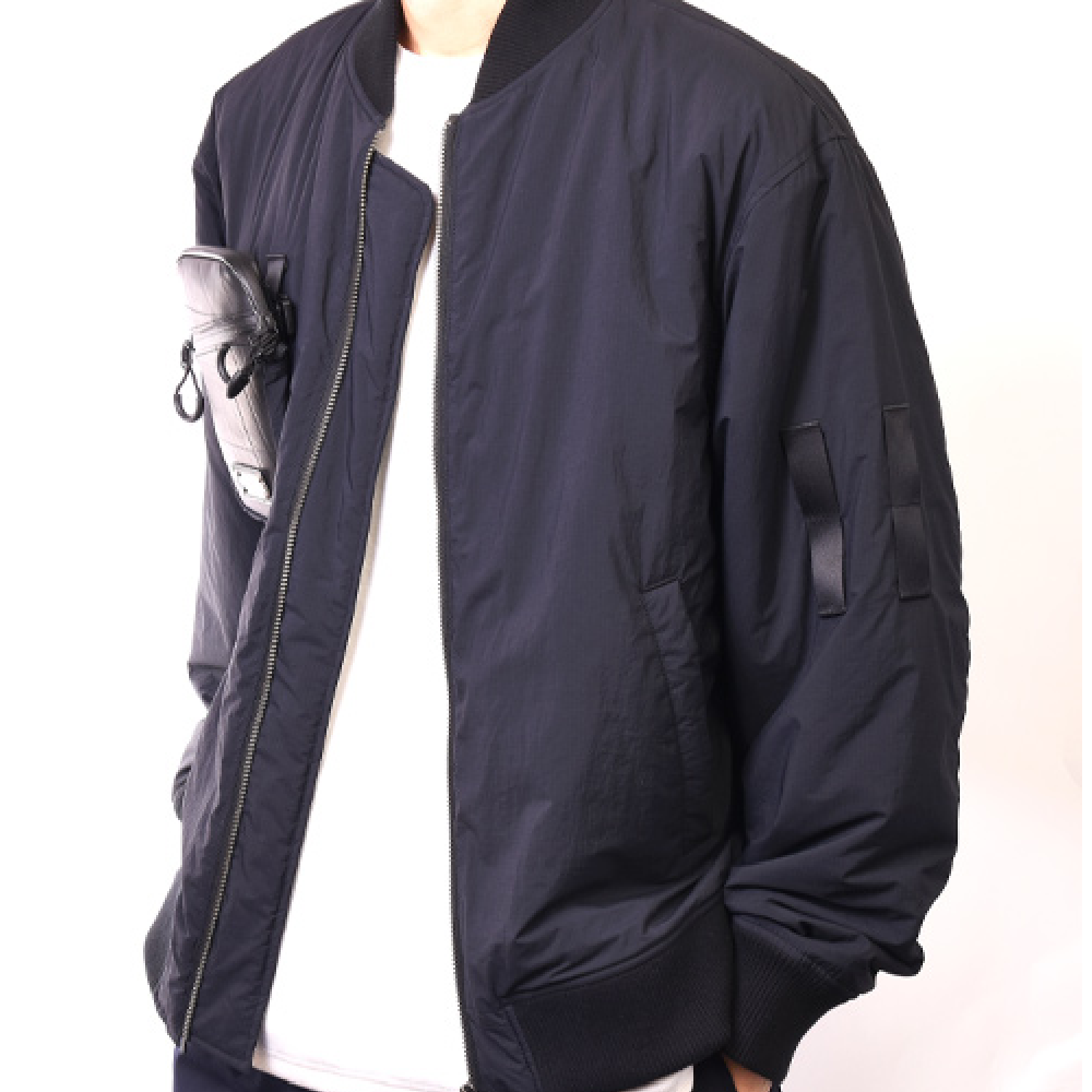 Re: リブジャケット-ブラック-1197【アウトレット製品】