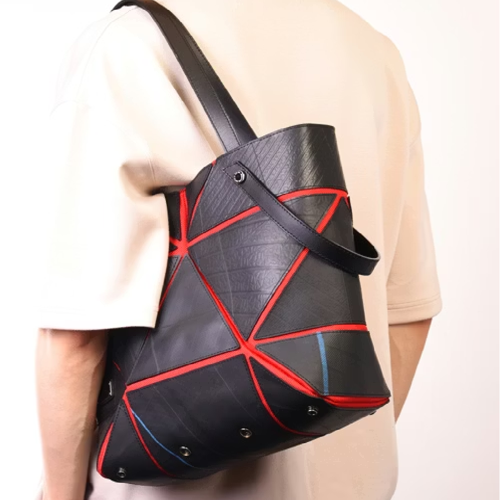 アッセンブルバッグ-ブラック×レッド-1182【アウトレット製品】