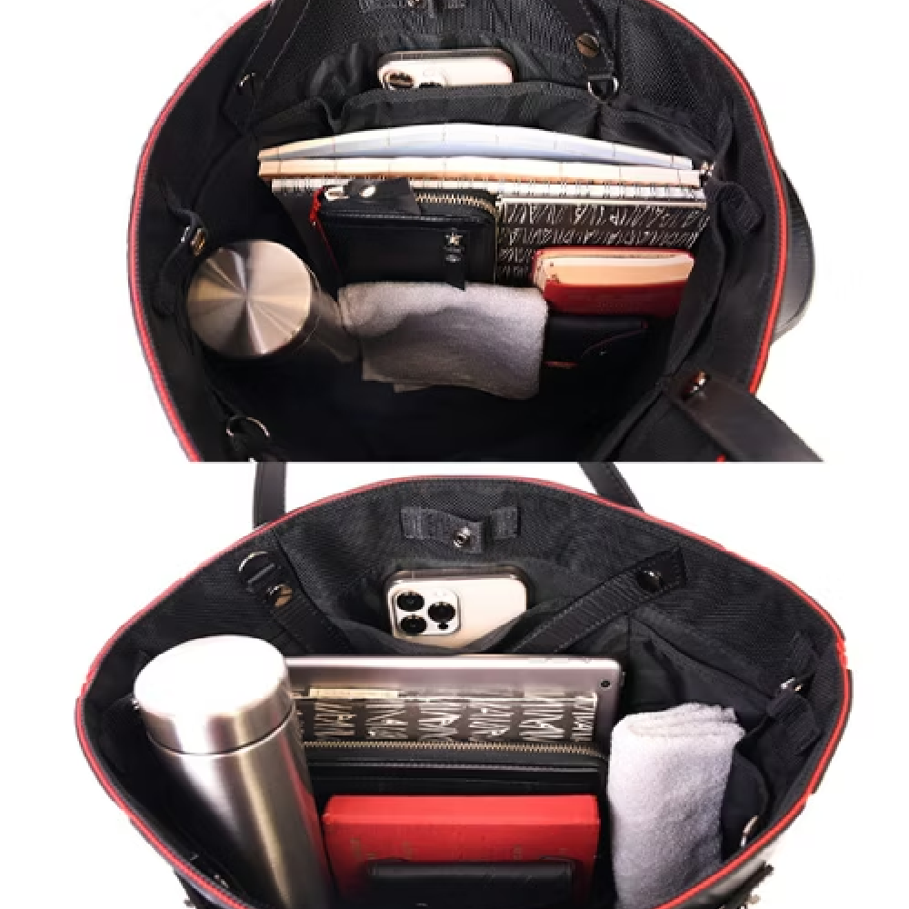 アッセンブルバッグ-ブラック×レッド-1182【アウトレット製品】