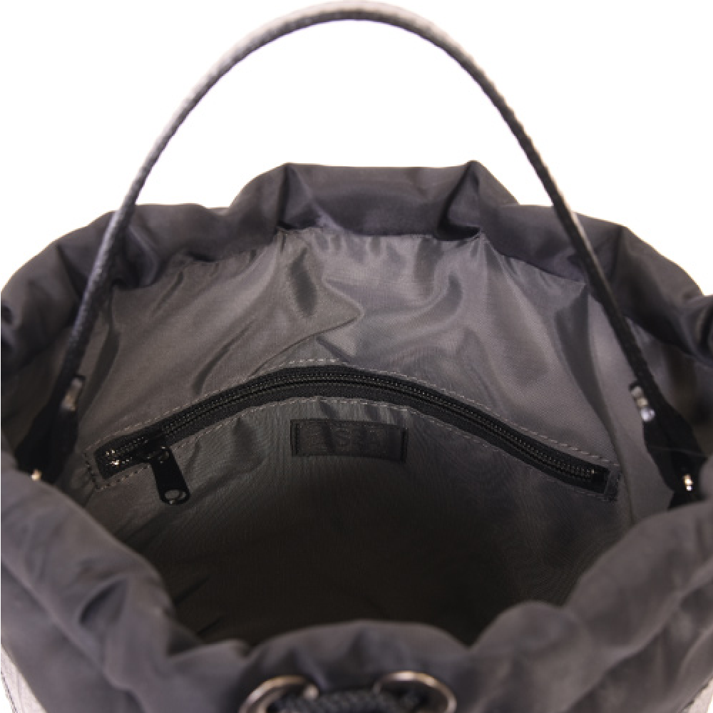 巾着バケットショルダーバッグ-ブラック-2060【アウトレット製品】