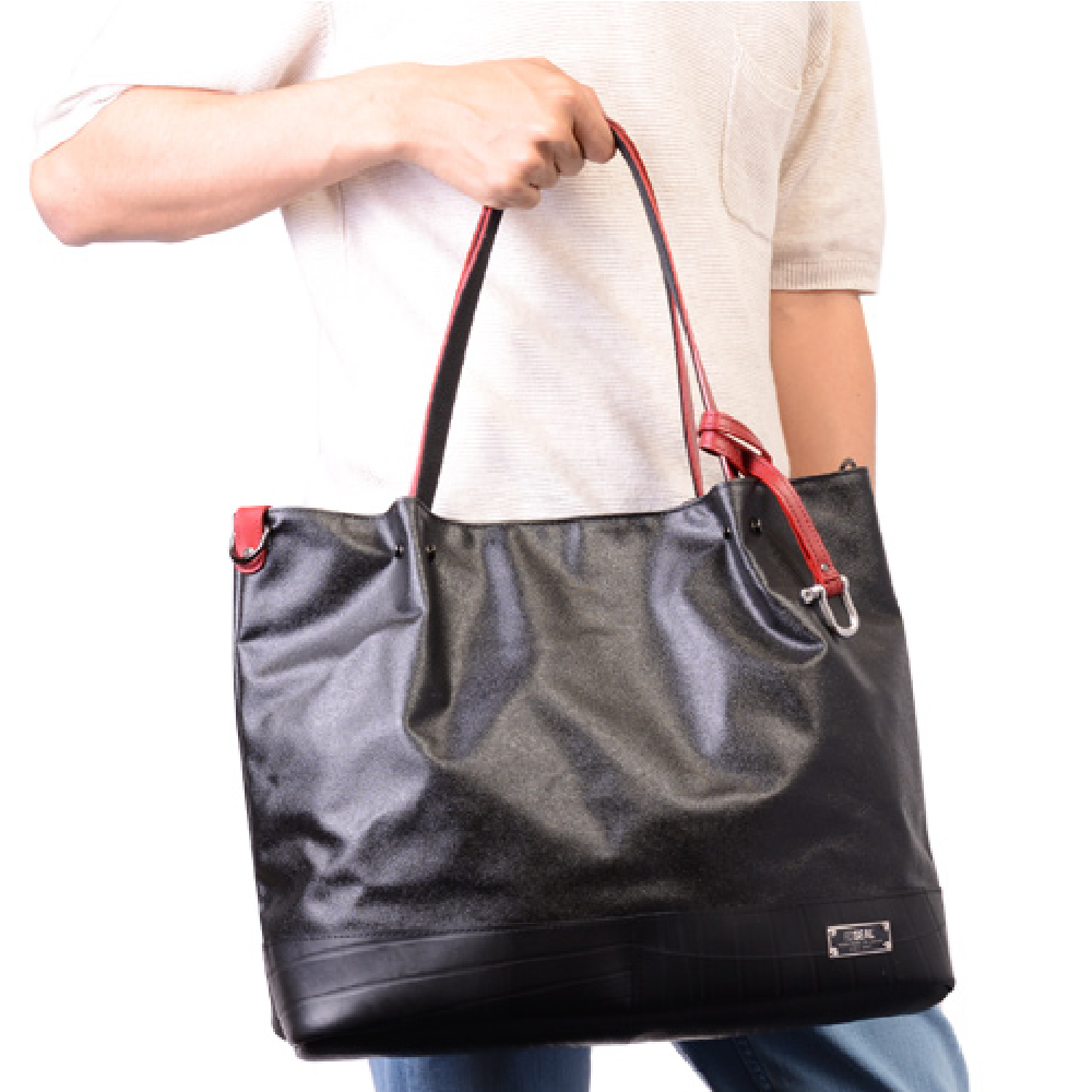 森野帆布コラボ/プレーントートバッグ -レッド-2110【アウトレット製品】