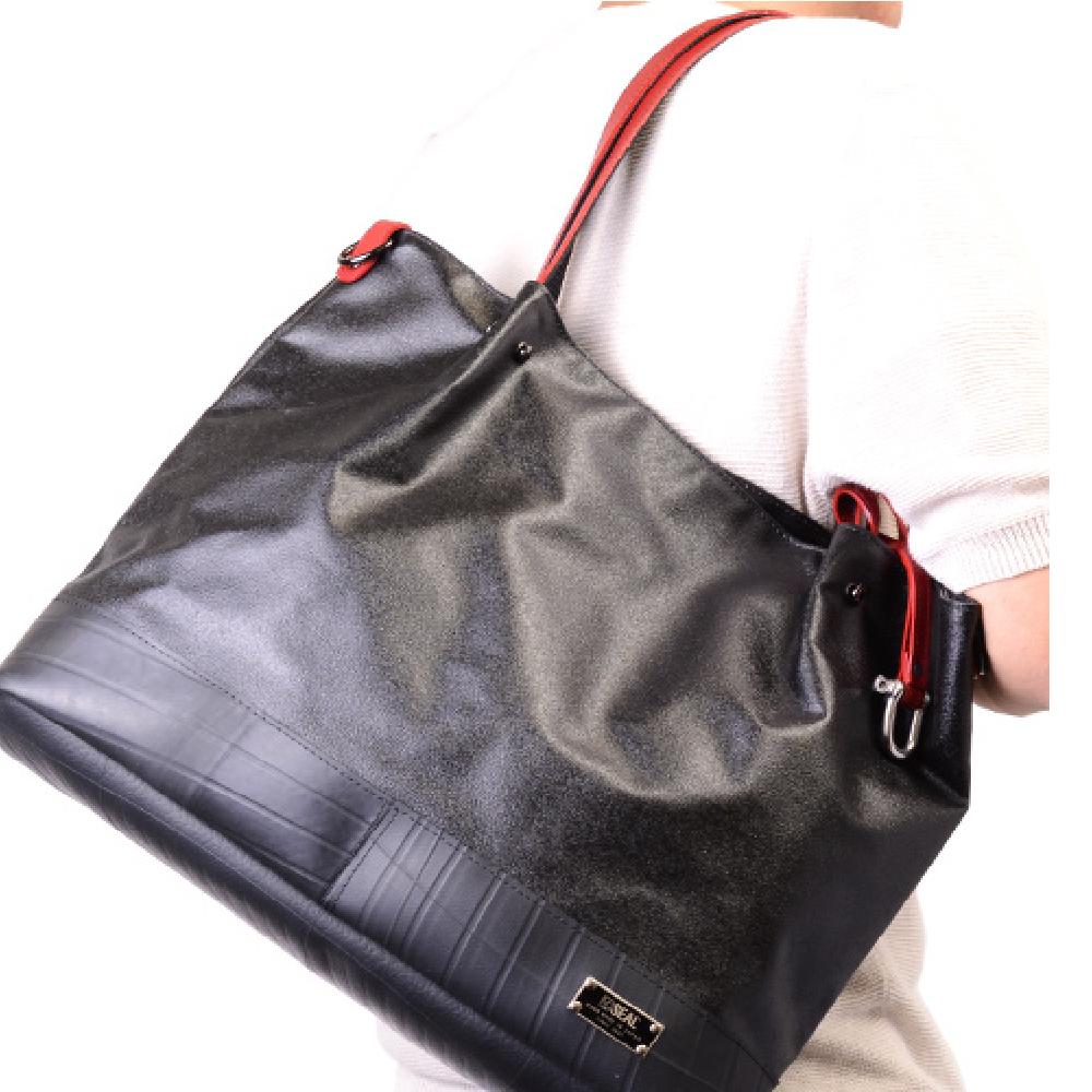 森野帆布コラボ/プレーントートバッグ -レッド-2110【アウトレット製品】