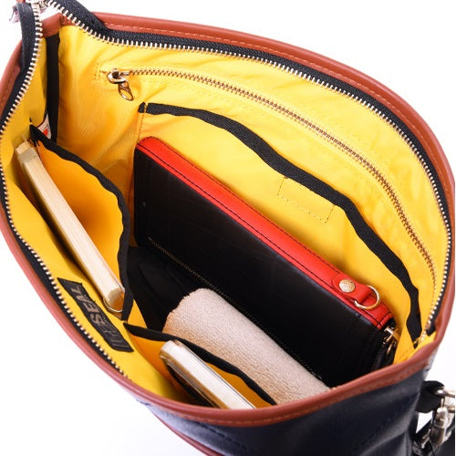 キルティングクラッチバッグ-ネイビー-1180【アウトレット製品】