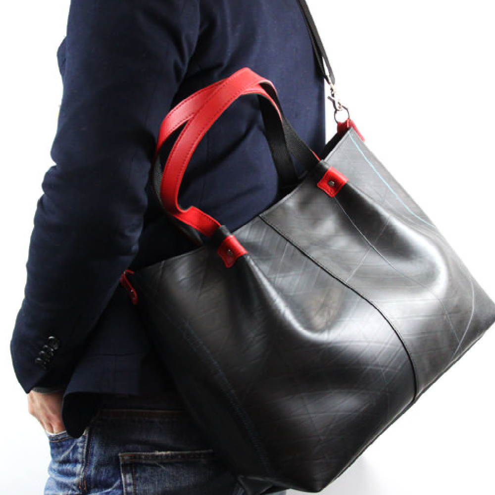 プレーントートバッグ-レッドー-1183【アウトレット製品】